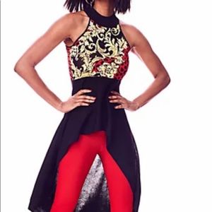 HIGH-LOW JACQUARD HALTER TOP - 7TH AVENUE New York and company